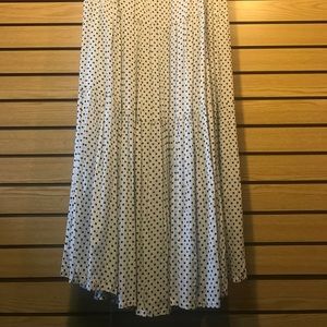 Black & White Polka Dot Maxi Skirt!